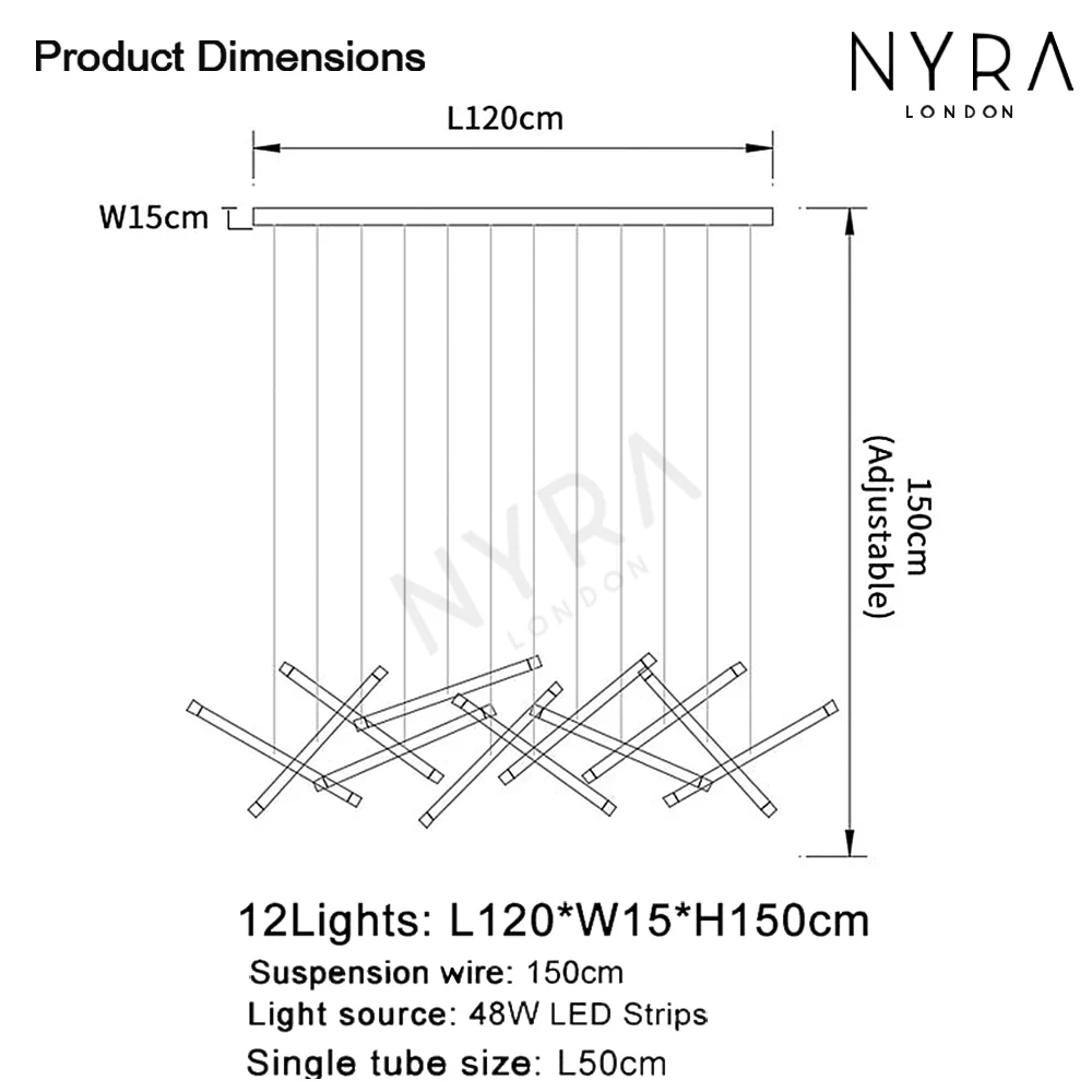 Nano Tube Chandelier - Image 21
