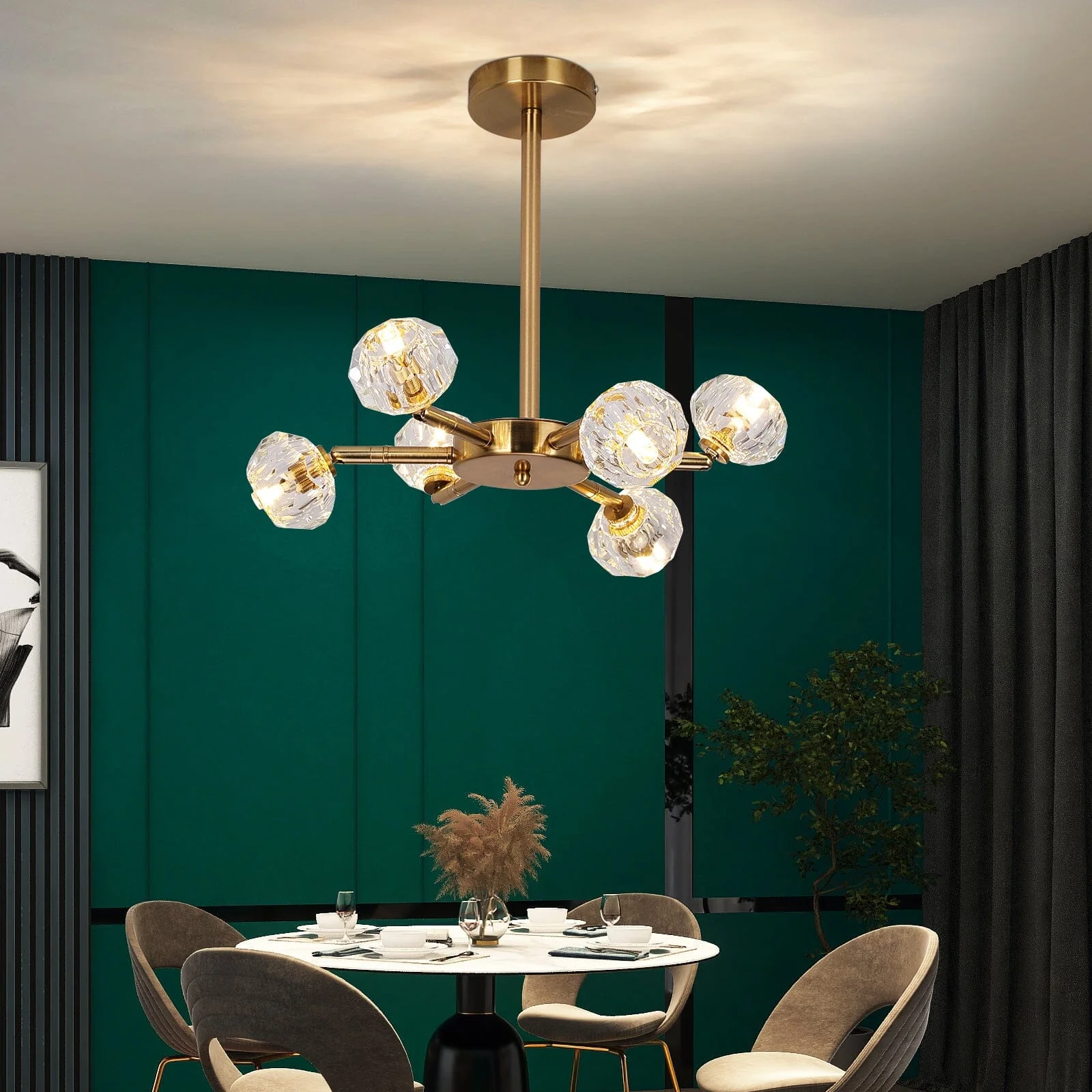 Hafsa Crystal LED Hanging Light - Image 10