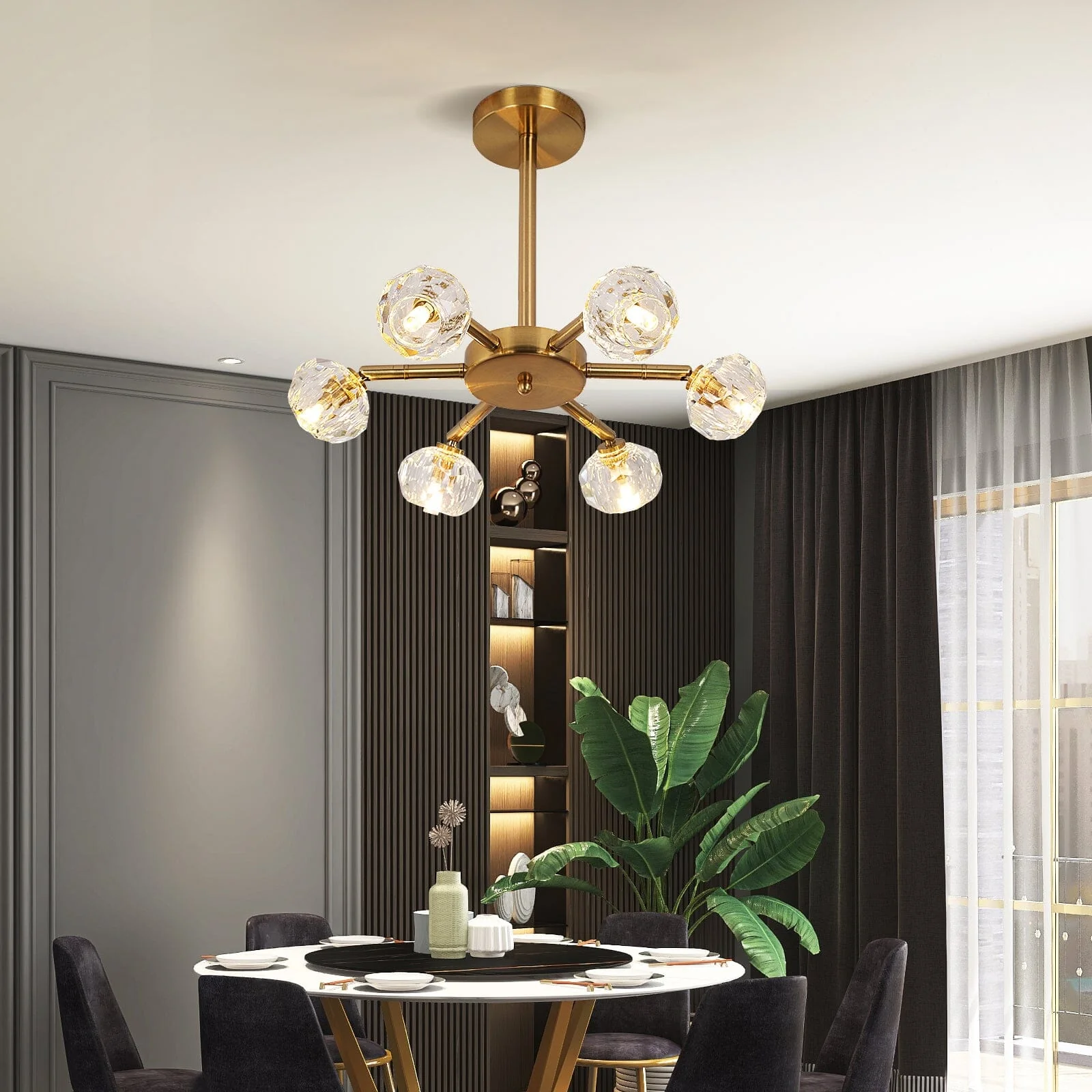 Hafsa Crystal LED Hanging Light - Image 15