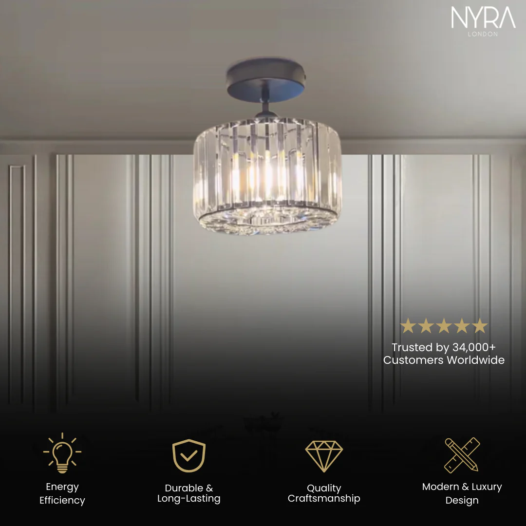 Danielle Crystal Ceiling Lamp - Image 3