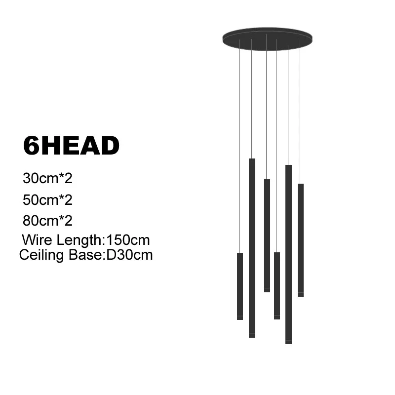 Dorset Staircase Tube Chandelier - Image 28
