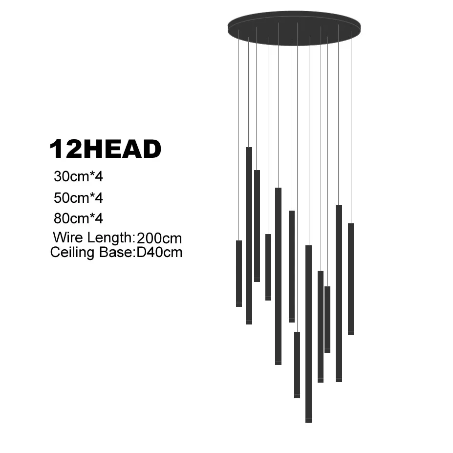 Dorset Staircase Tube Chandelier - Image 30