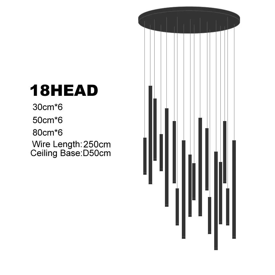 Dorset Staircase Tube Chandelier - Image 32