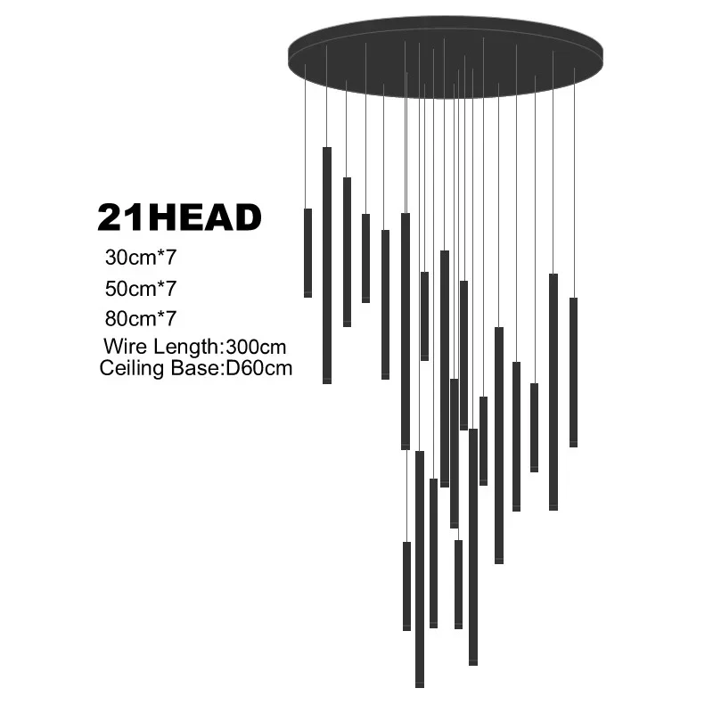 Dorset Staircase Tube Chandelier - Image 33