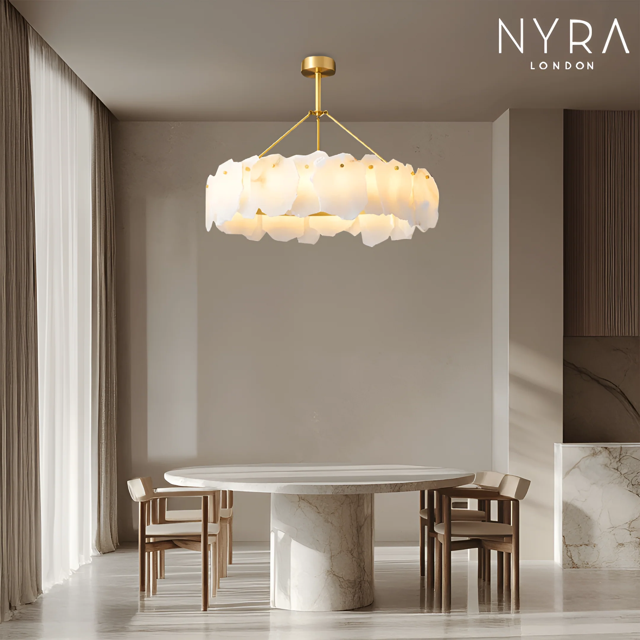 Arabella Marble Ceiling Chandelier - Image 15