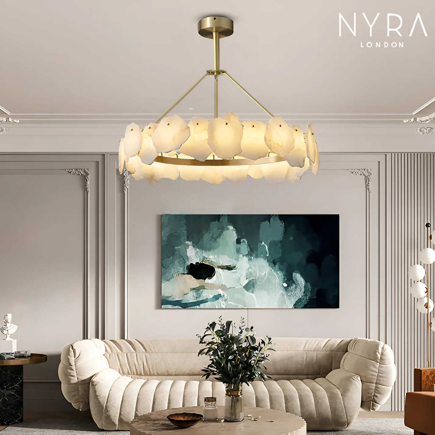 Arabella Marble Ceiling Chandelier - Image 7