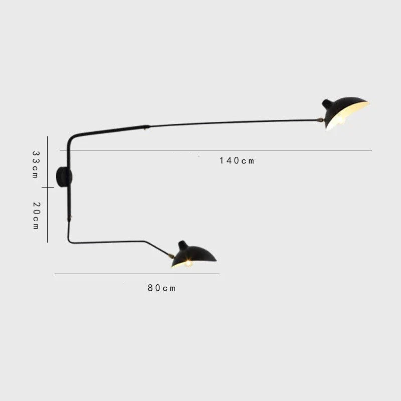 Dual Arc Modern Wall Lamp - Image 11