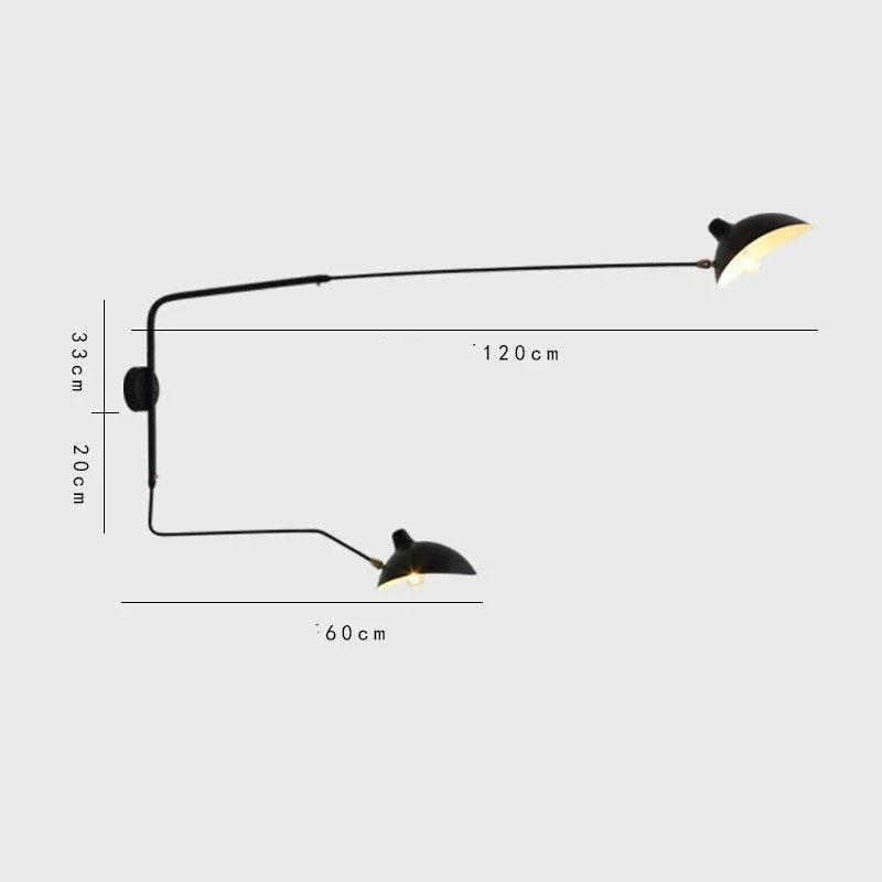 Dual Arc Modern Wall Lamp - Image 9