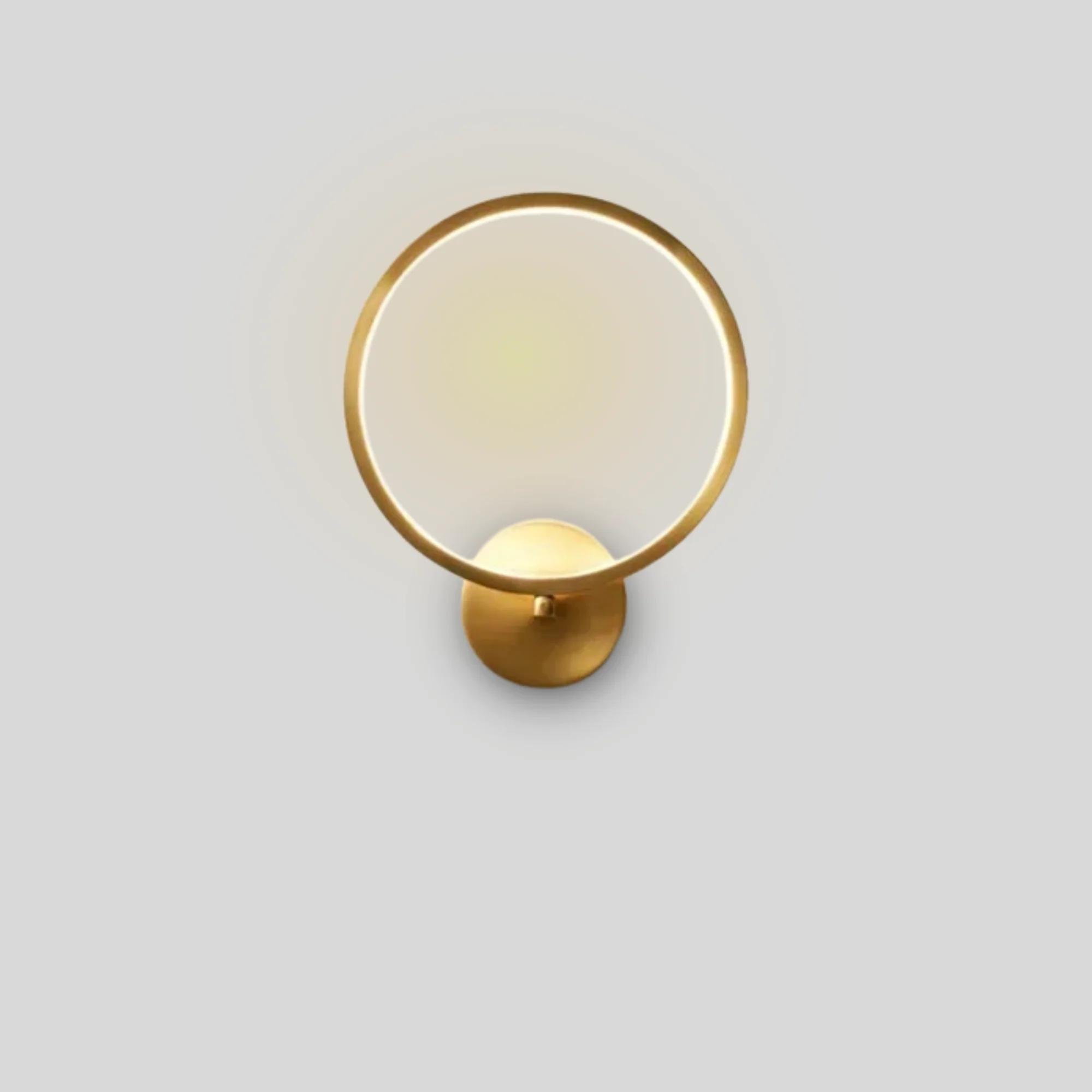 Ebony Gold Ring Wall Lamp