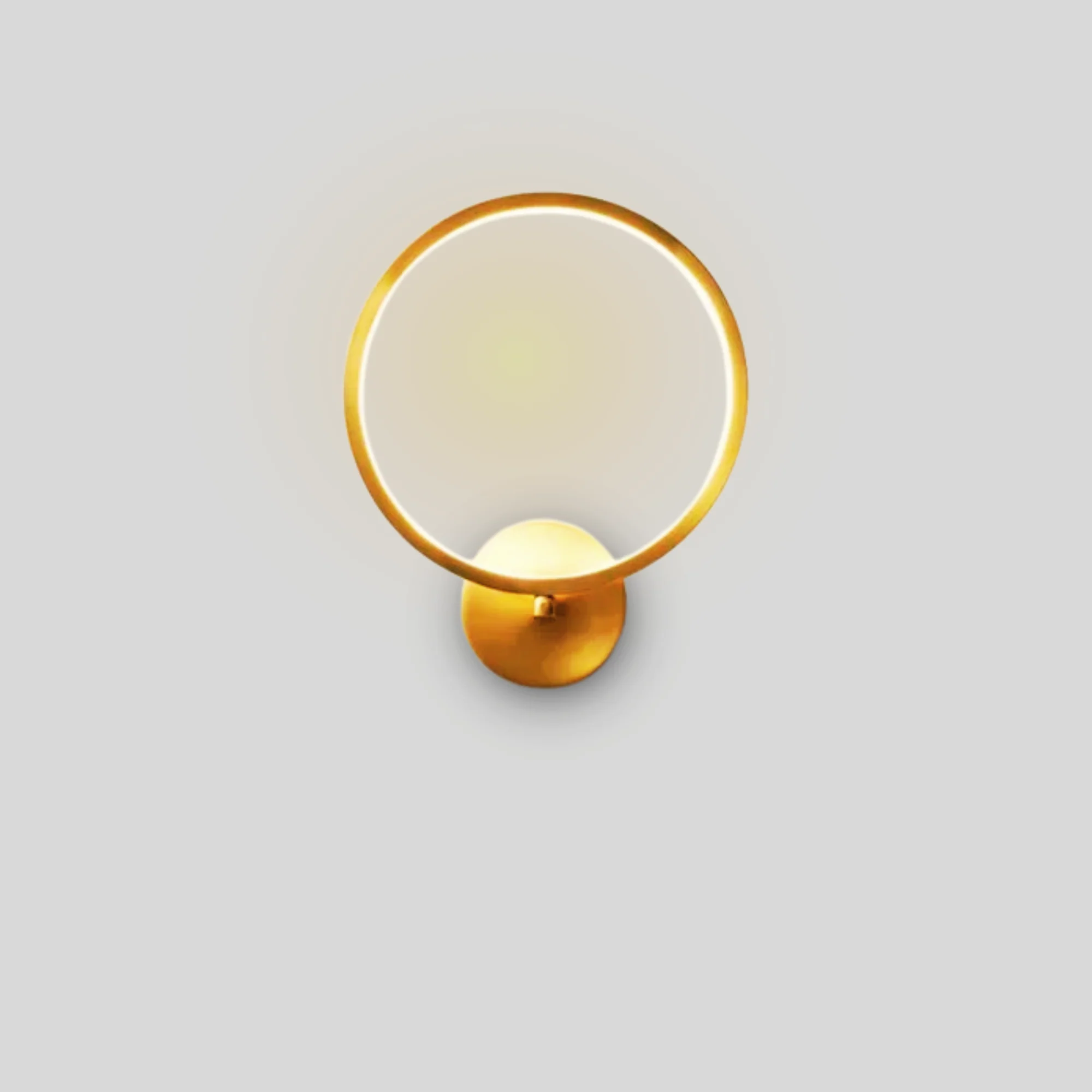 Ebony Gold Ring Wall Lamp - Image 2