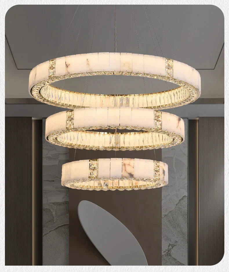 Edora  Spanish Marble Chandelier - Image 10