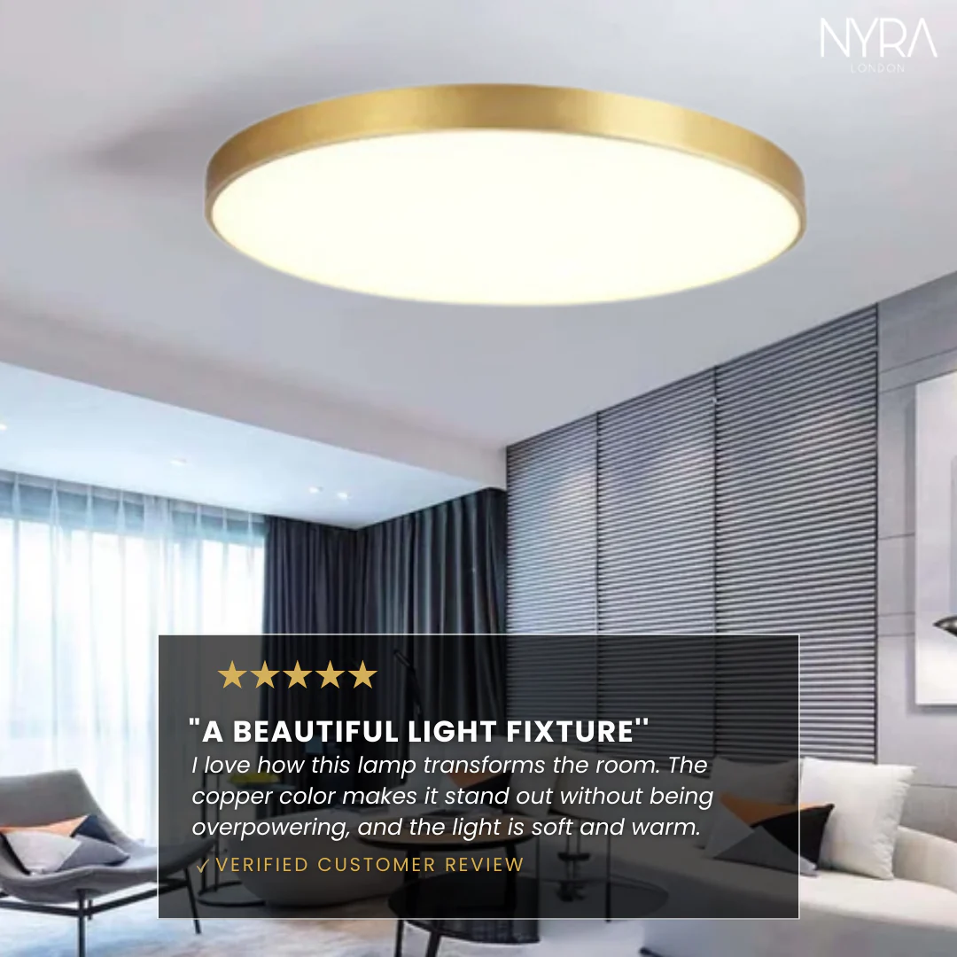 Elara Copper Ceiling Lamp - Image 6