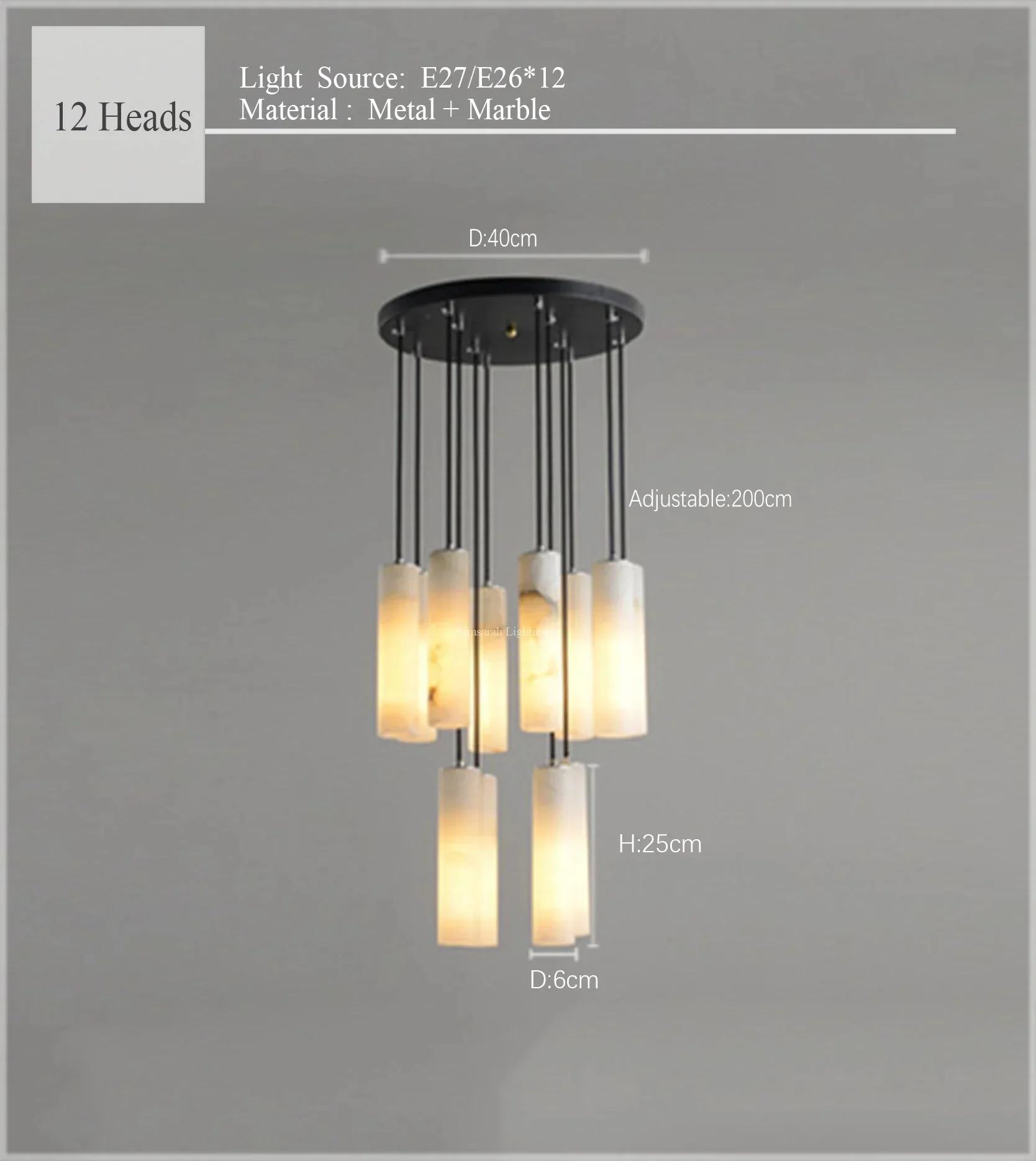 ELIT Marble Pendant Light - Image 22