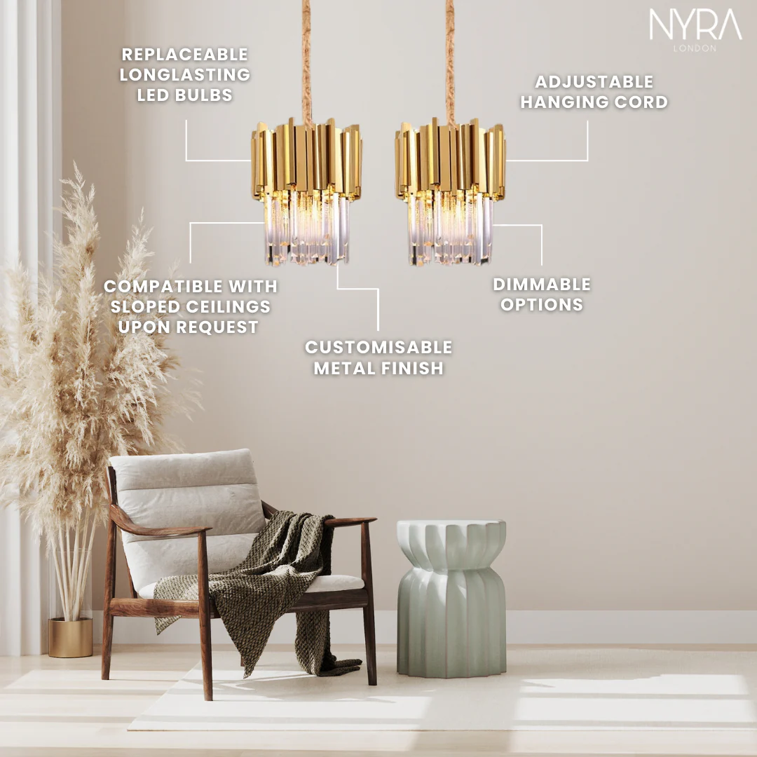 Elizabeth Crystal Pendants - Image 8