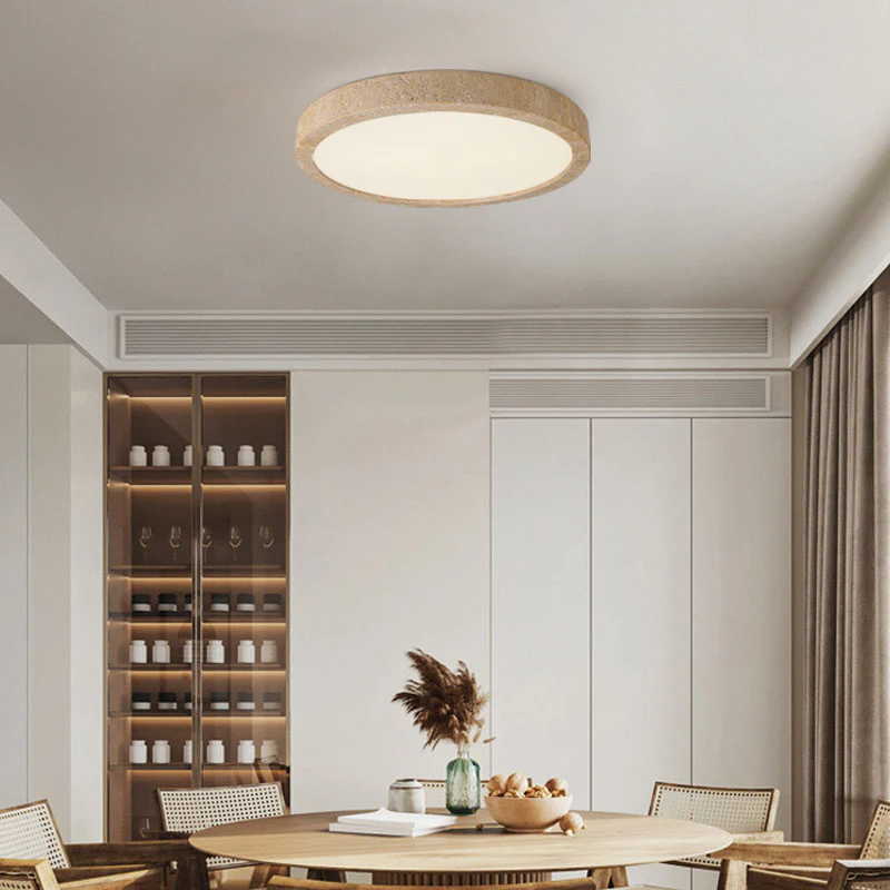 Ellipse Stone Travertine Ceiling Lights - Image 12