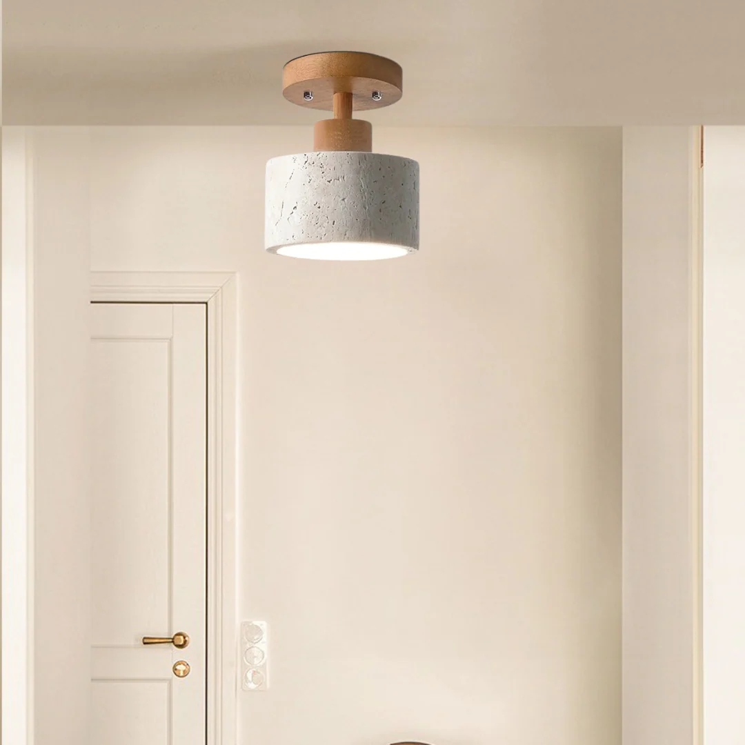 Ellipse Stone Travertine Ceiling Lights - Image 15