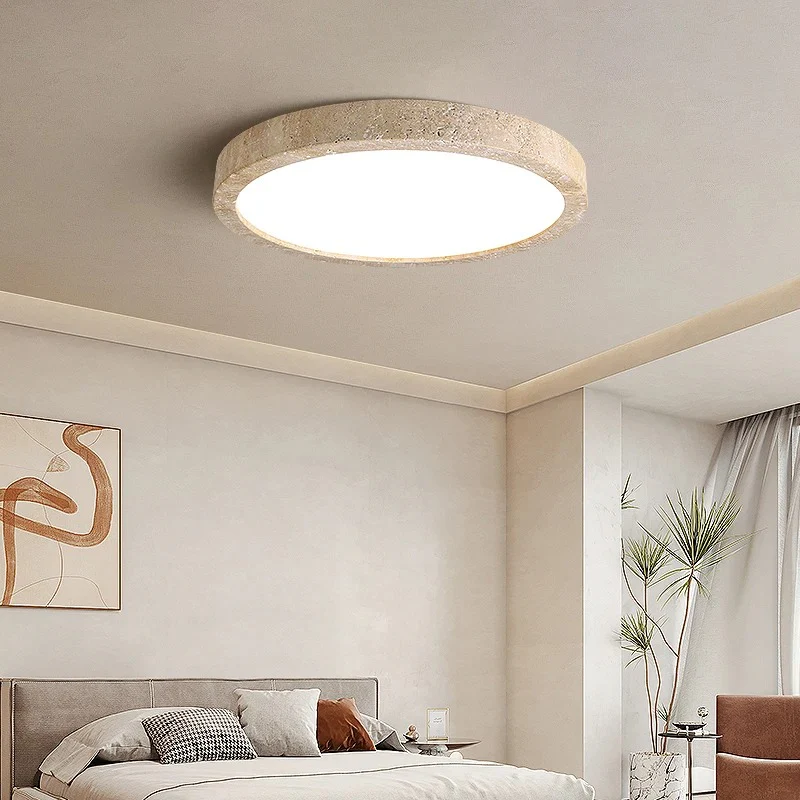 Ellipse Stone Travertine Ceiling Lights - Image 9