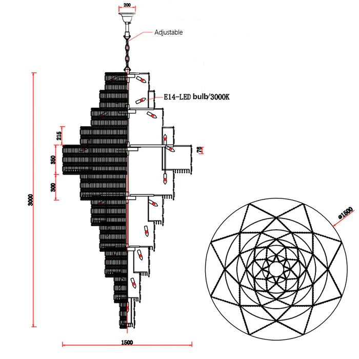 Ethereal Icefall Crystal Chandelier - Image 20