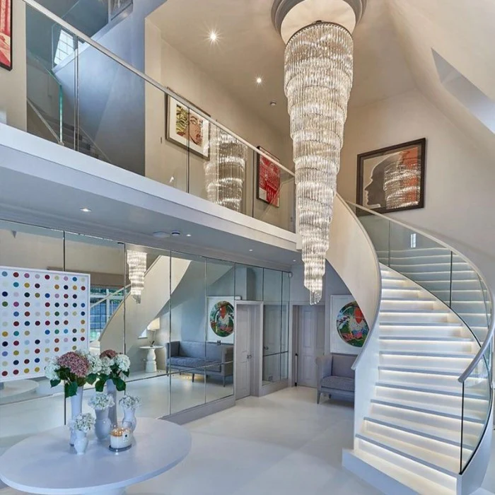 Ahmaad Spiral Crystal Chandelier - Image 7