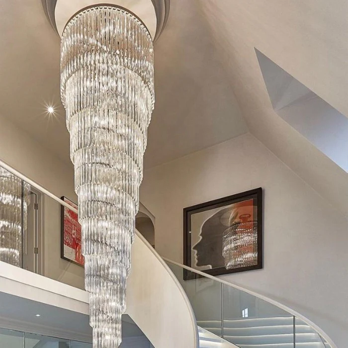 Ahmaad Spiral Crystal Chandelier - Image 9