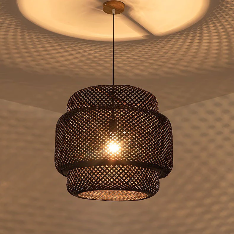 Evra Woven Rattan Pendant - Image 15