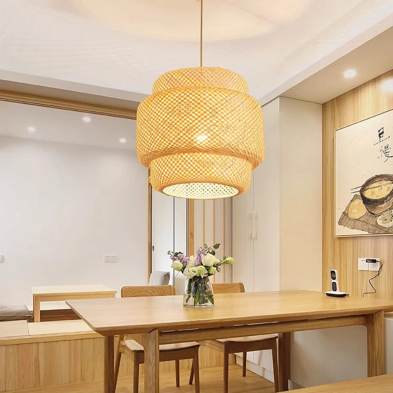 Evra Woven Rattan Pendant - Image 17