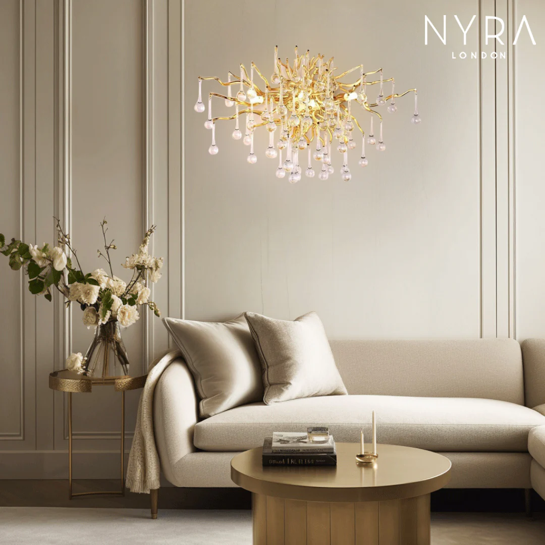 Eystra Crystal Gold Wall Lamp - Image 7