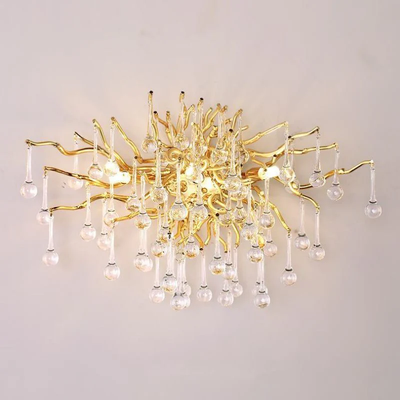 Eystra Crystal Gold Wall Lamp - Image 9