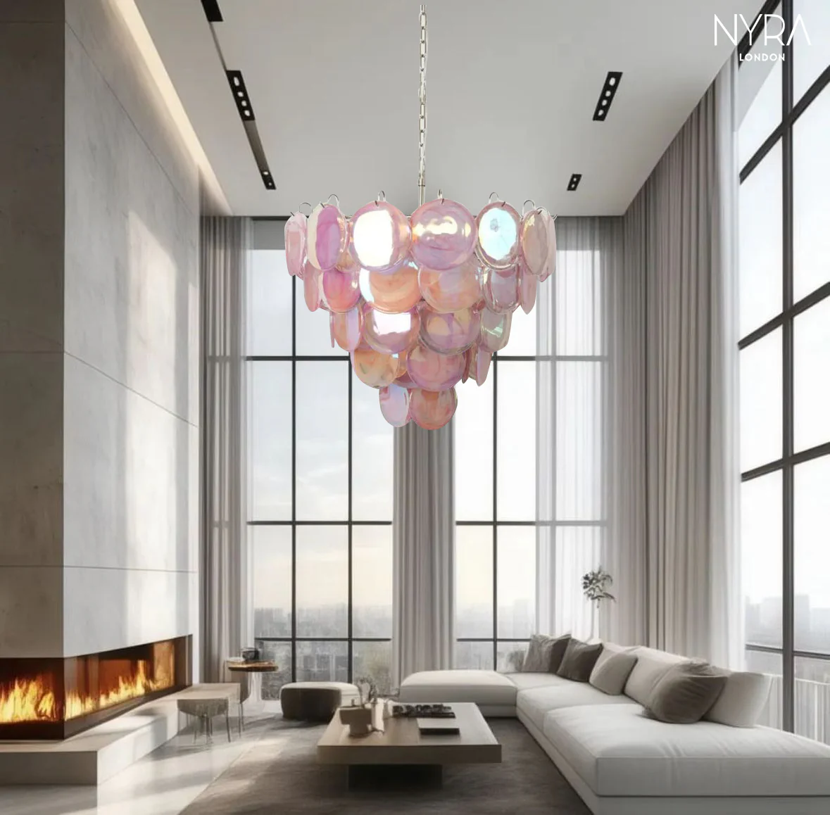 Ferano Multicolor Glass Pendant