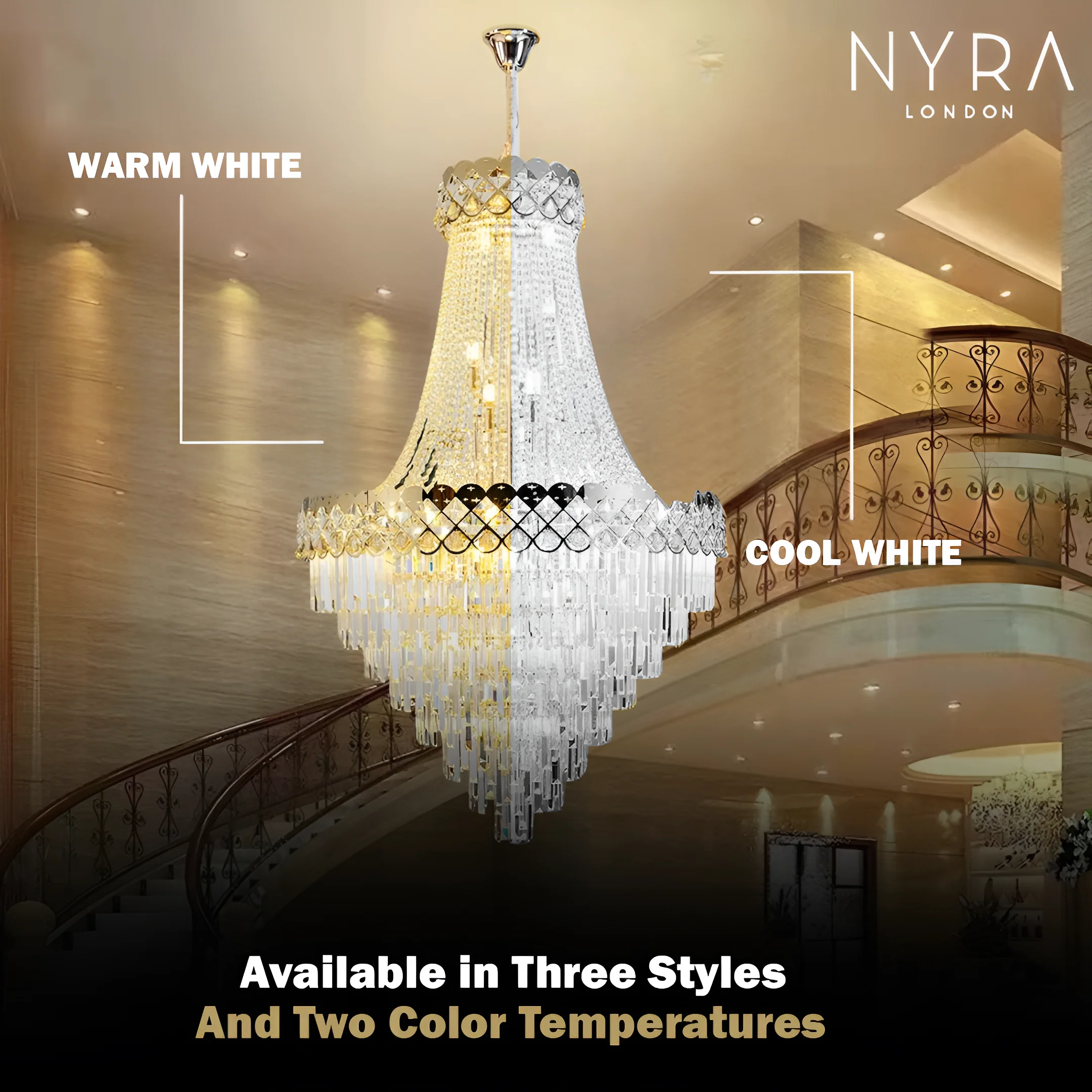 Finix Modern Crystal Chandelier - Image 9