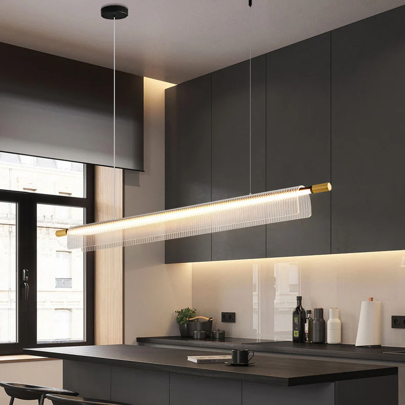 Flareo Acrylic Linear Iron Strip Pendant - Image 10