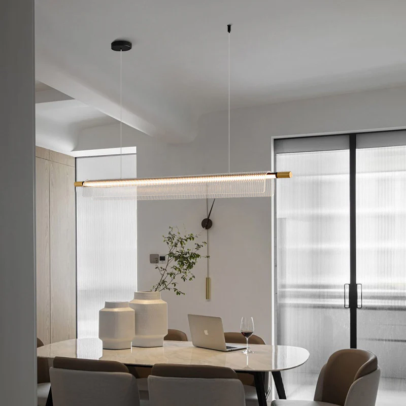 Flareo Acrylic Linear Iron Strip Pendant - Image 11