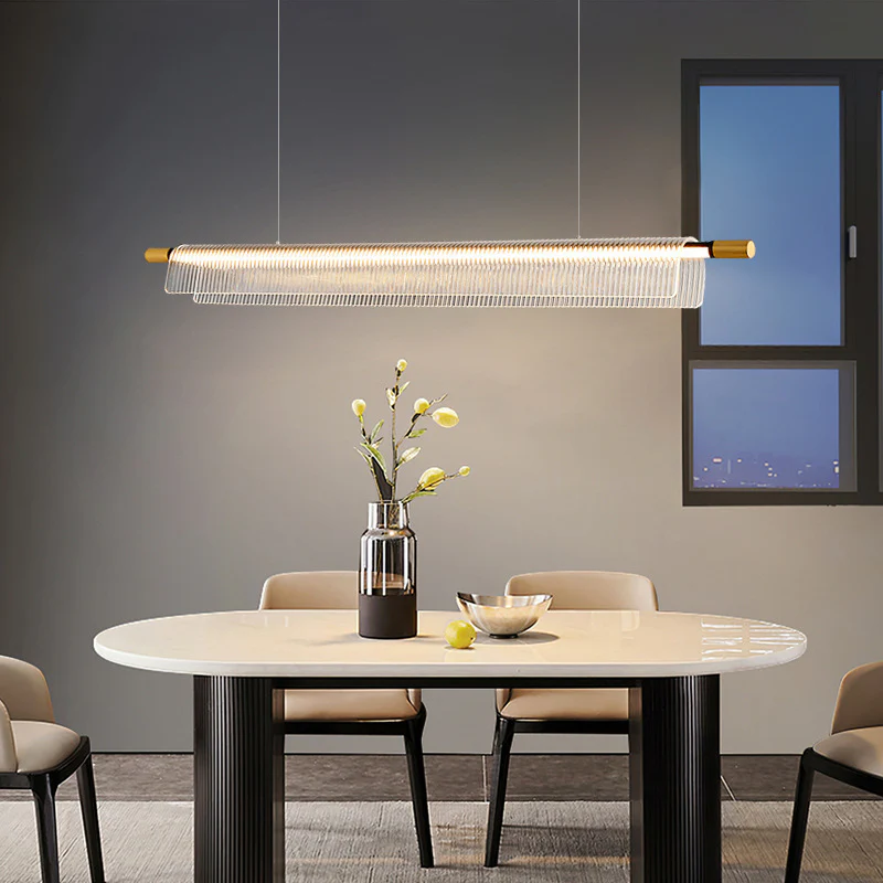 Flareo Acrylic Linear Iron Strip Pendant - Image 12