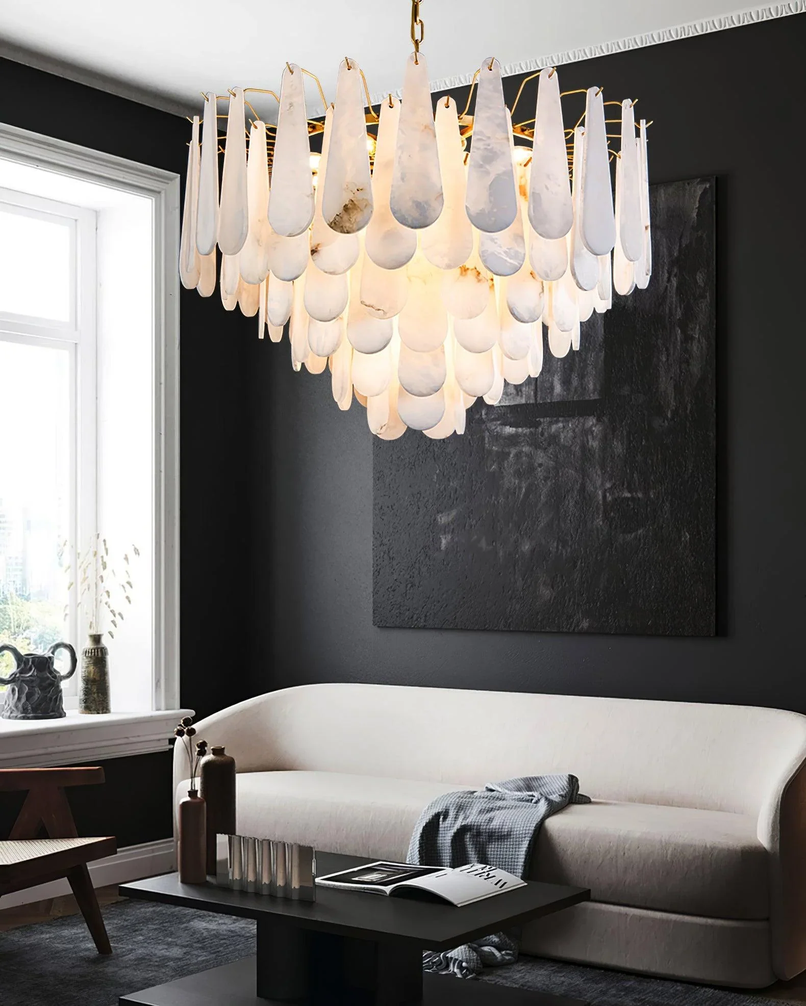 Flora Alabaster Chandelier - Image 19