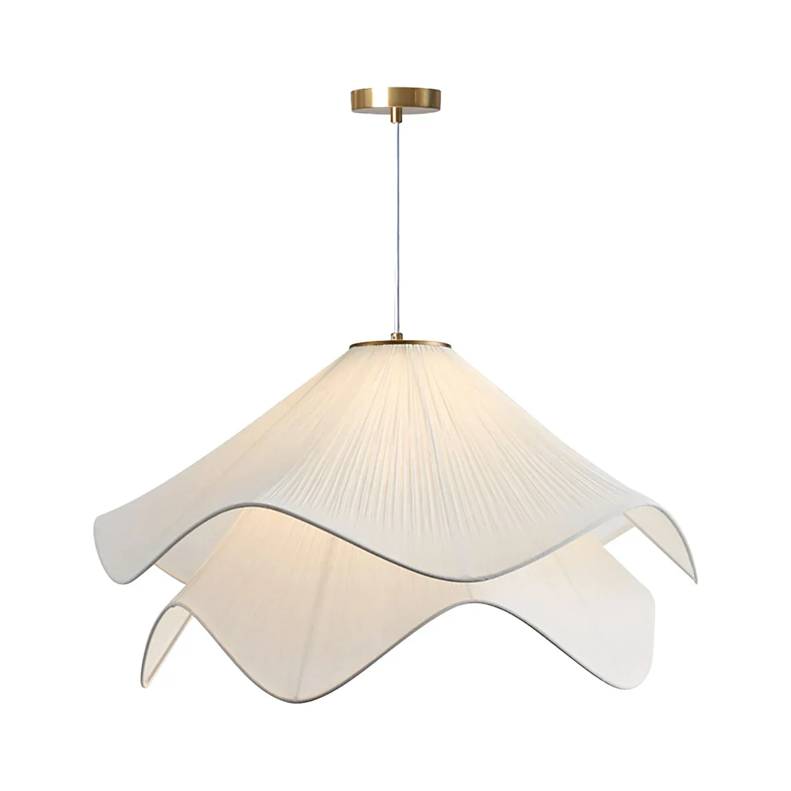 French Fabric Flower Chandelier - Image 12