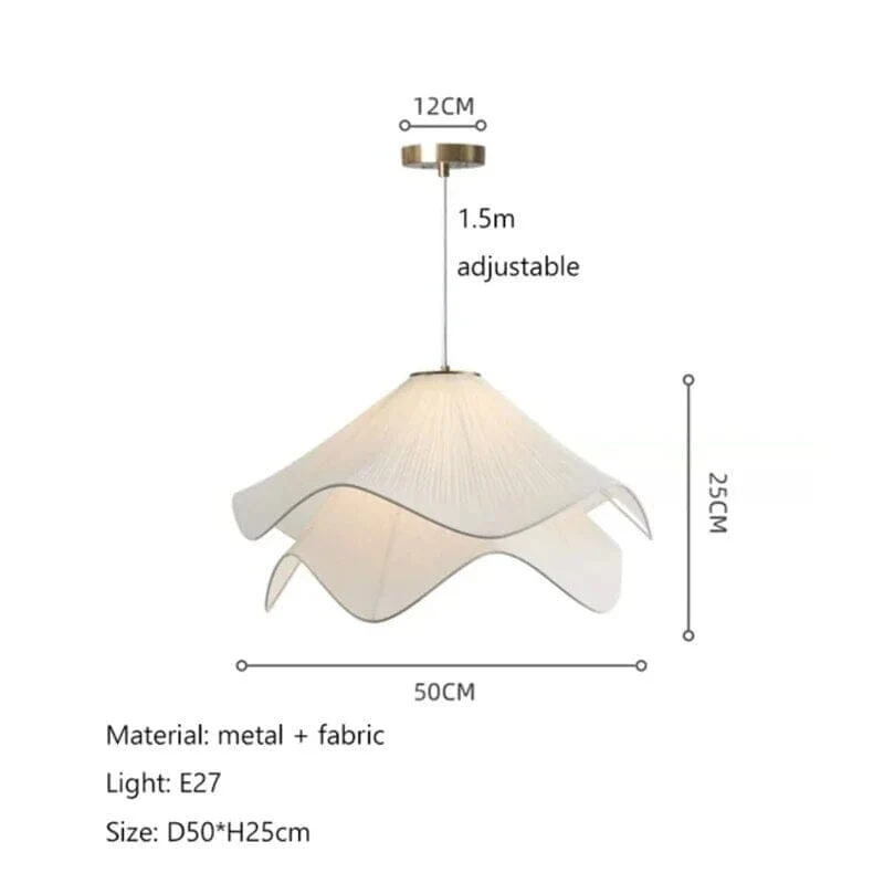 French Fabric Flower Chandelier - Image 3