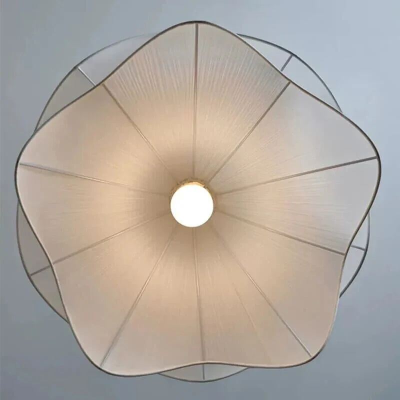 French Fabric Flower Chandelier - Image 6