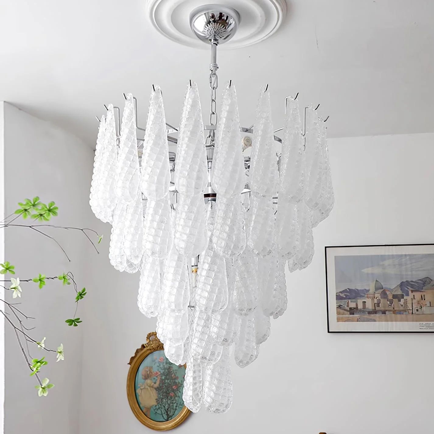 Frosted Veil Snowfall Chandelier - Image 11