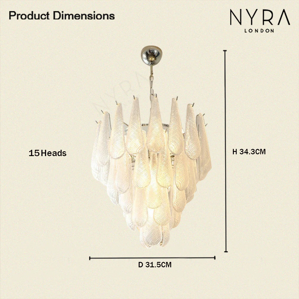 Frosted Veil Snowfall Chandelier - Image 14