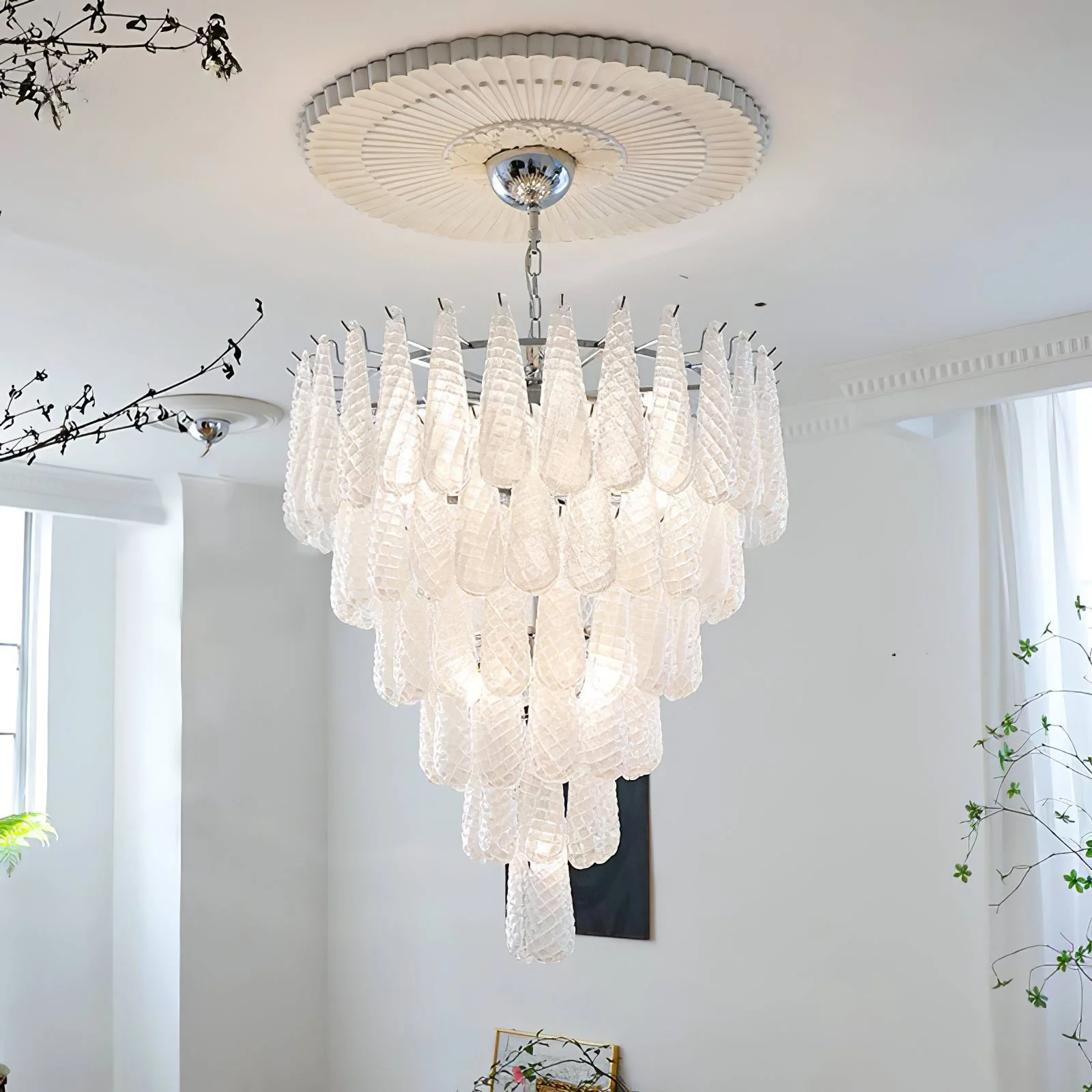 Frosted Veil Snowfall Chandelier - Image 26