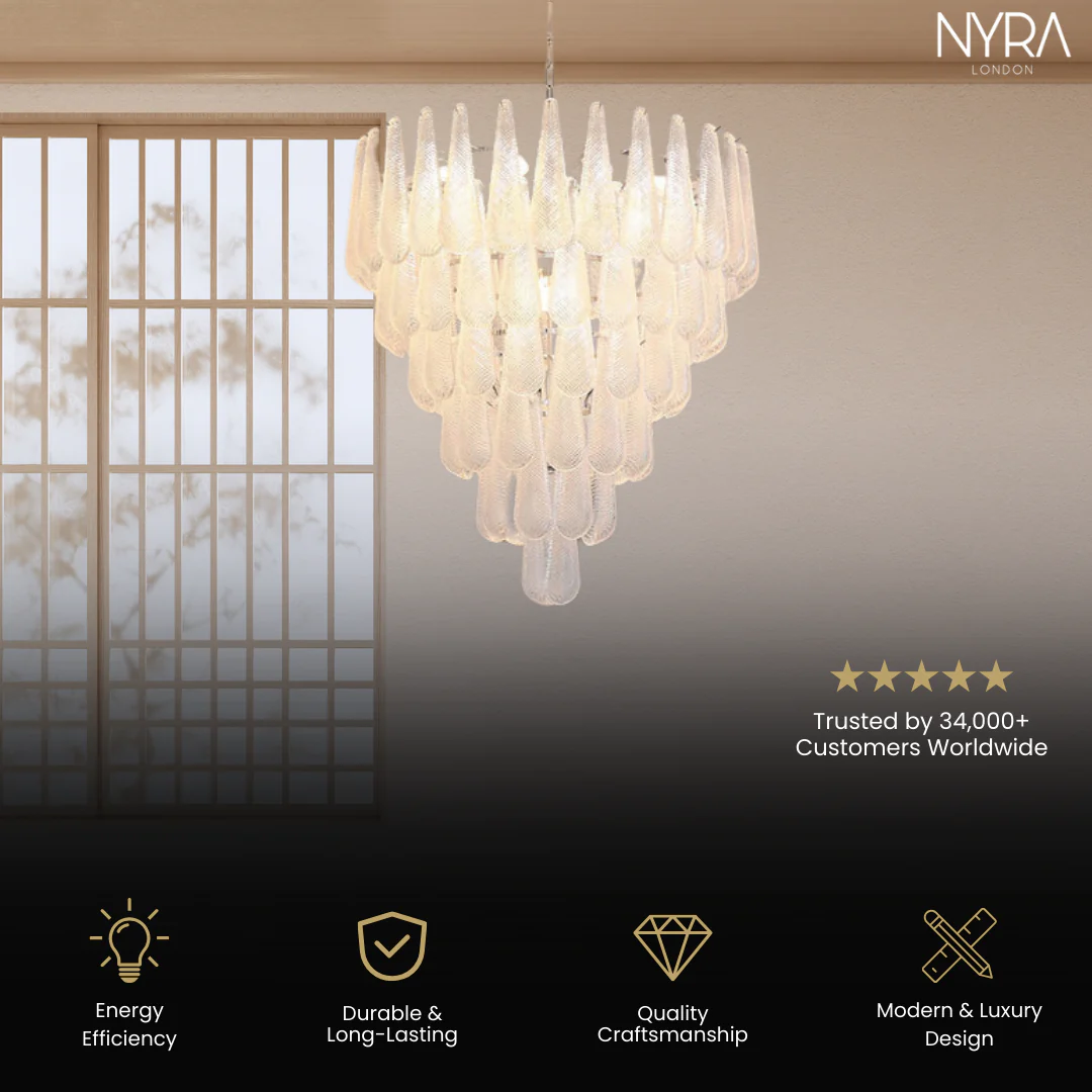 Frosted Veil Snowfall Chandelier - Image 3