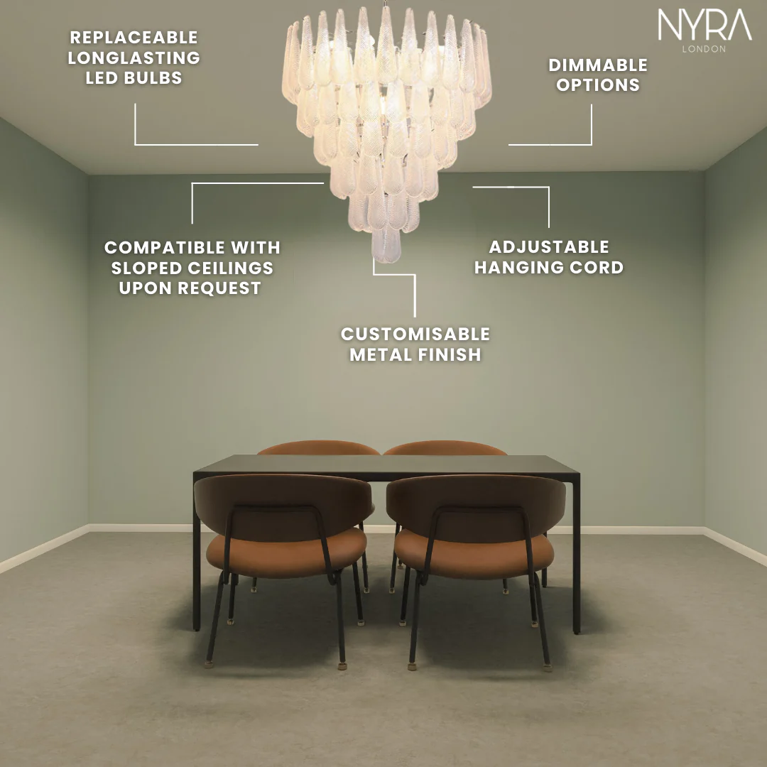 Frosted Veil Snowfall Chandelier - Image 5