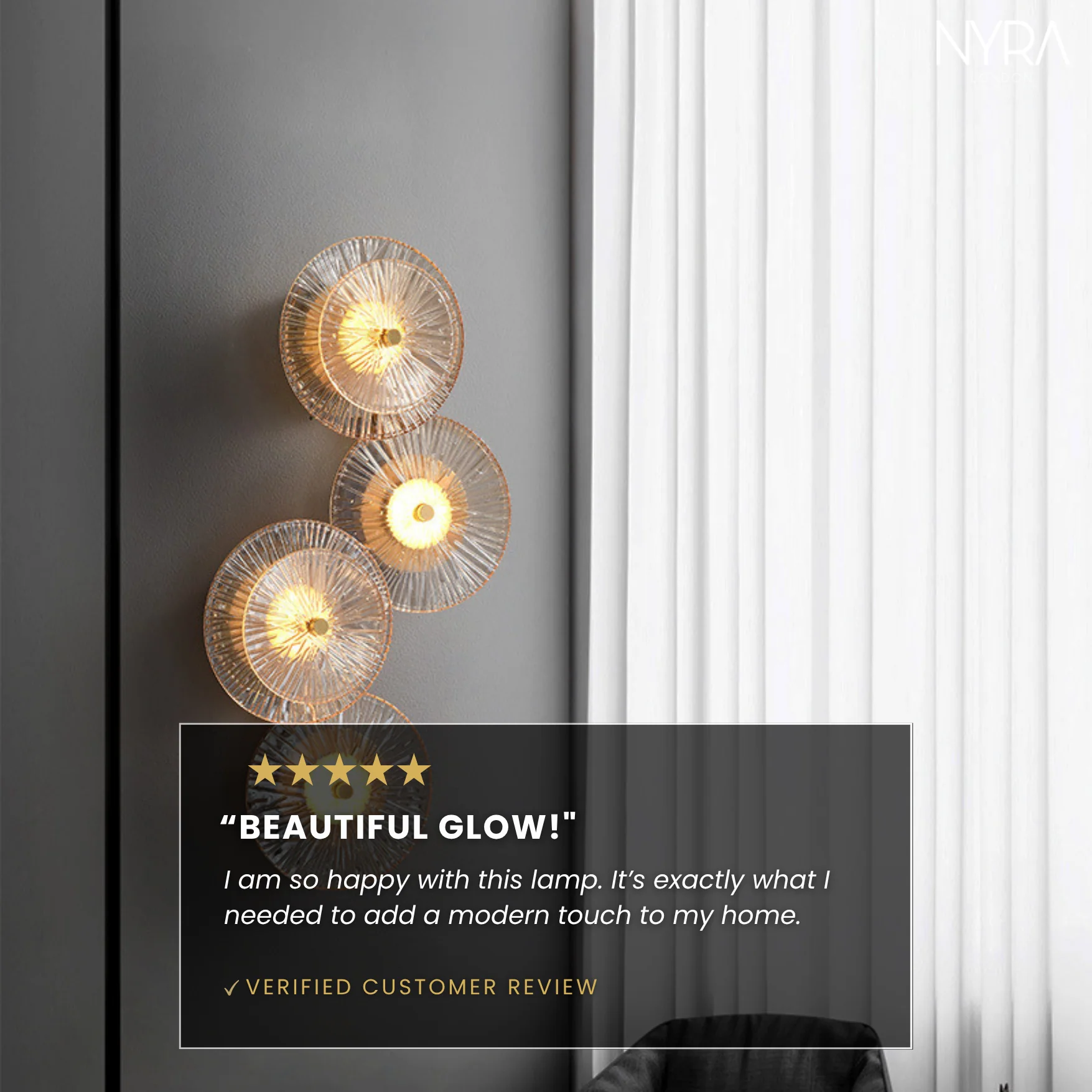 Zali Glass Wall Light - Image 5