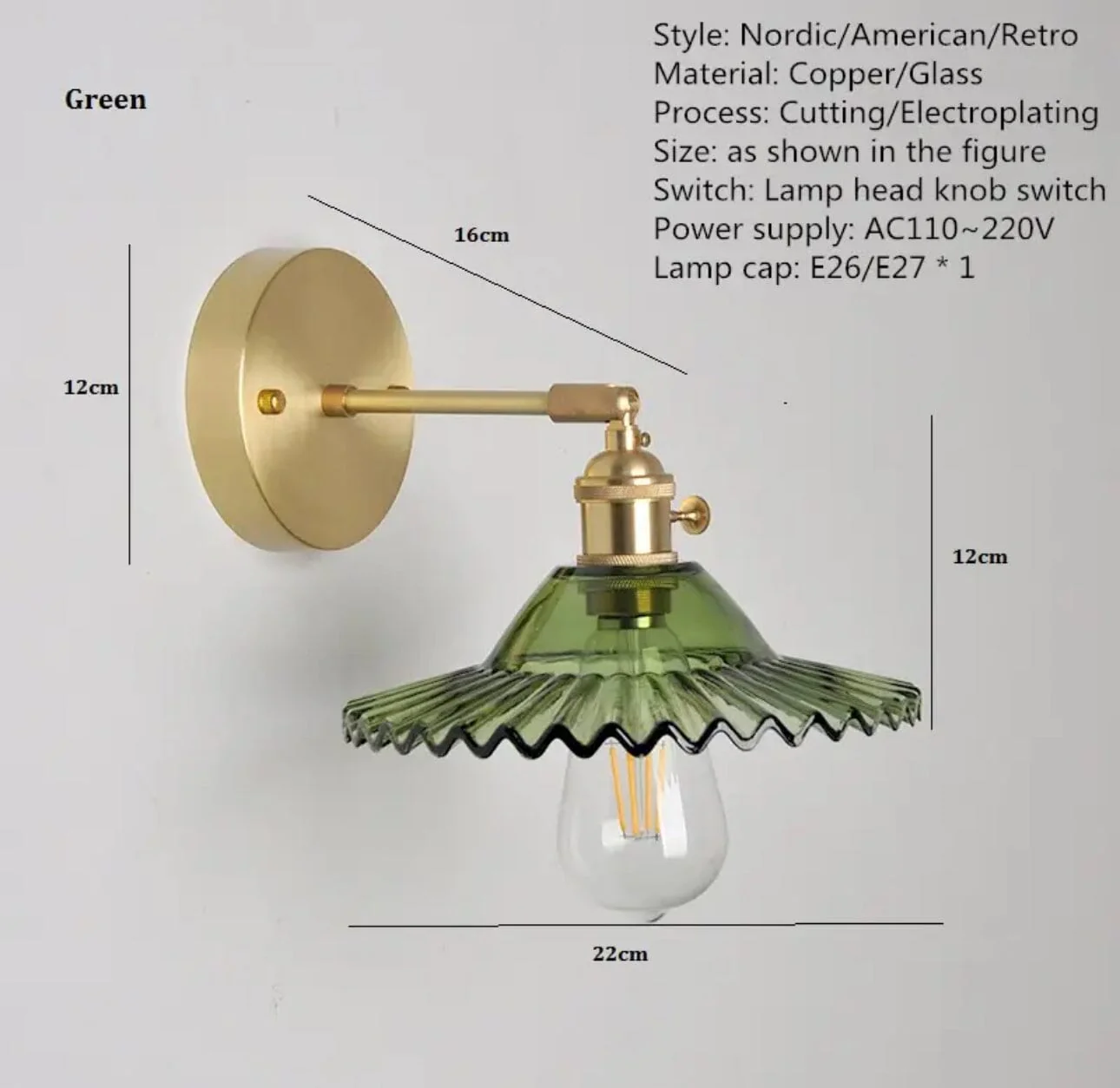 Leonardo Glass Wall Lamp - Image 12