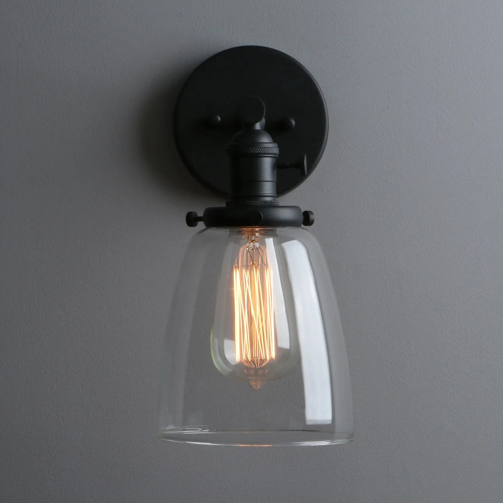 Glassmere Clear Glass Wall Lamp - Image 3