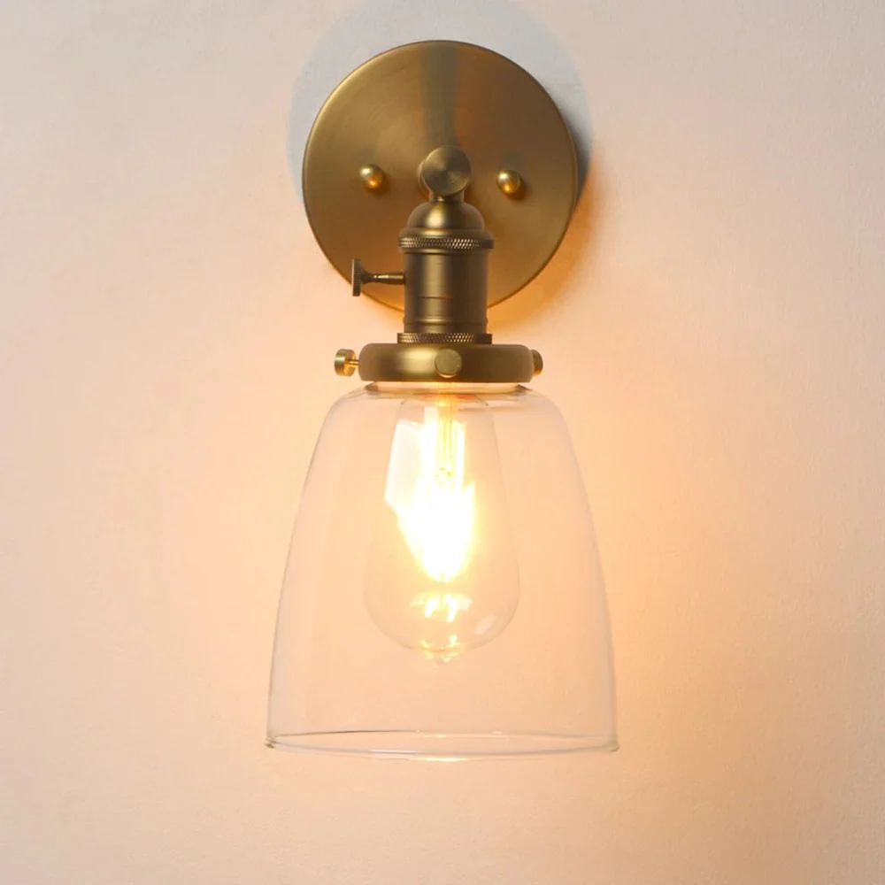 Glassmere Clear Glass Wall Lamp - Image 4