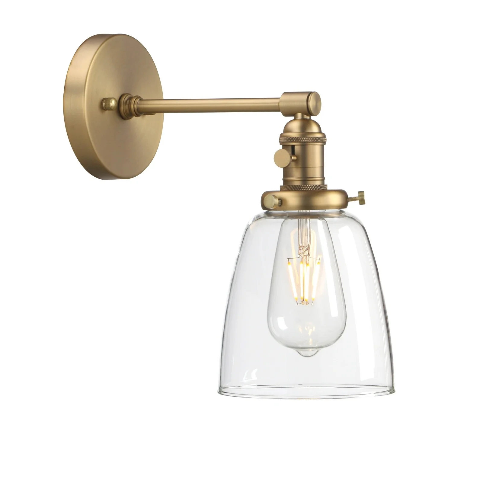 Glassmere Clear Glass Wall Lamp - Image 8