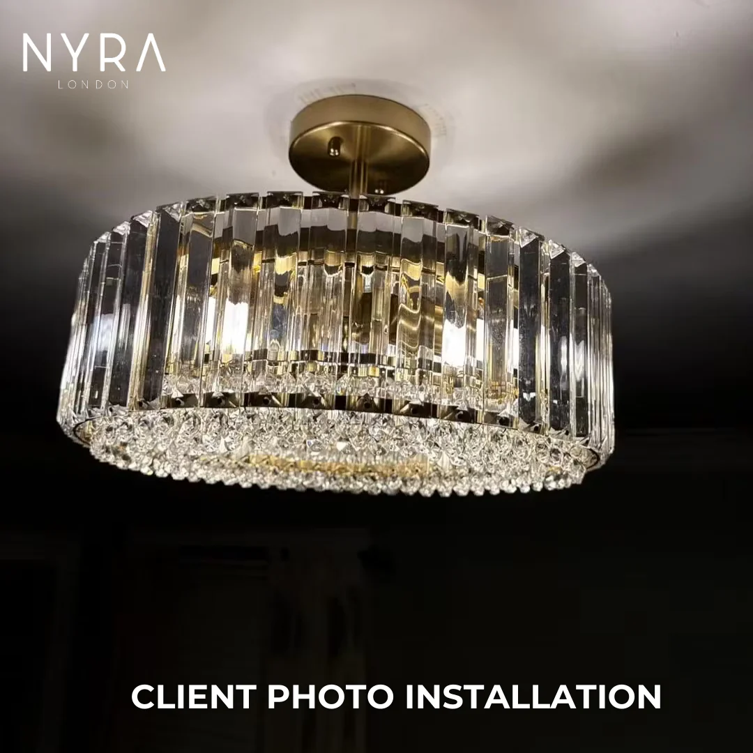Glimmer Crystal Drum Chandelier - Image 9