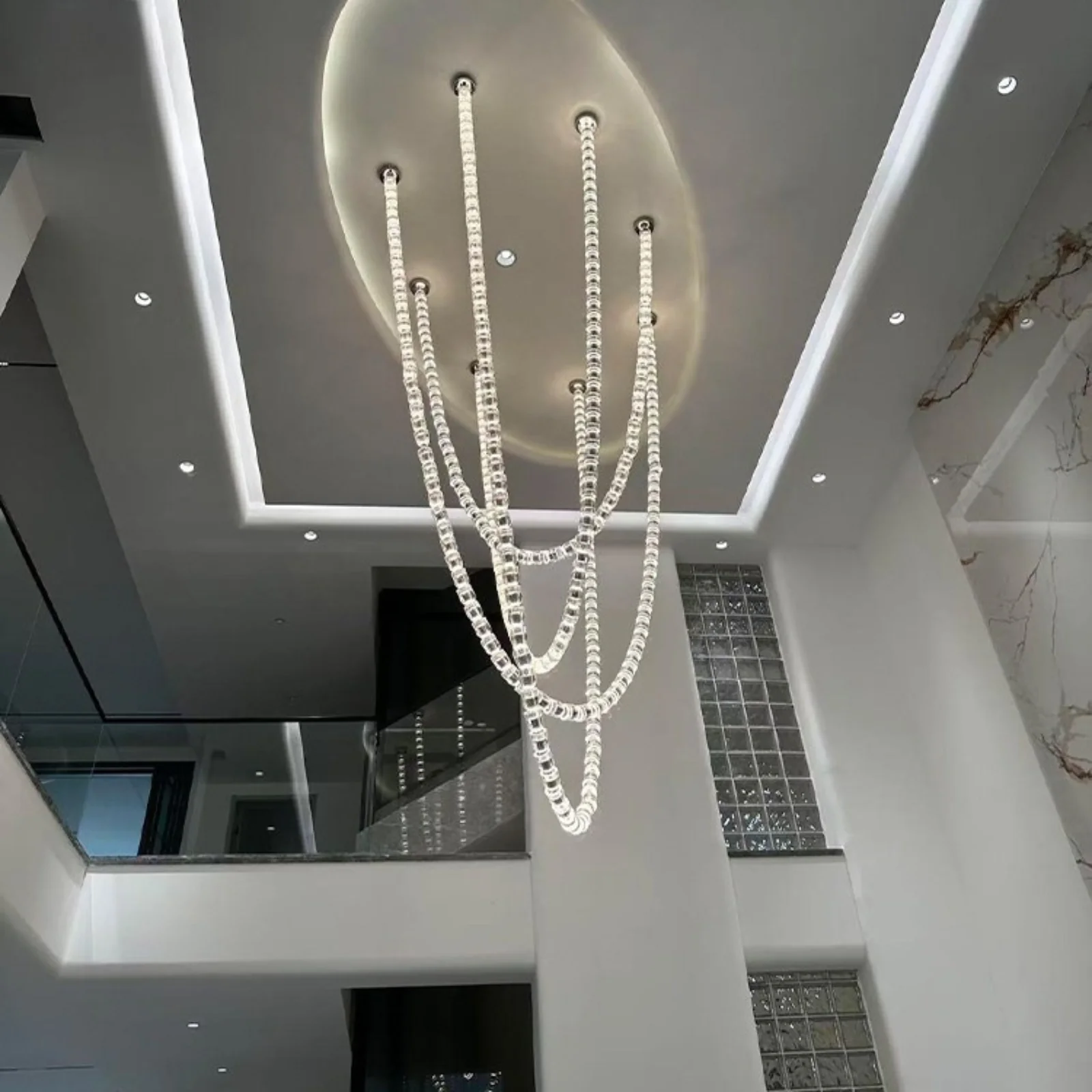 Glitera Crystal Chain Chandelier