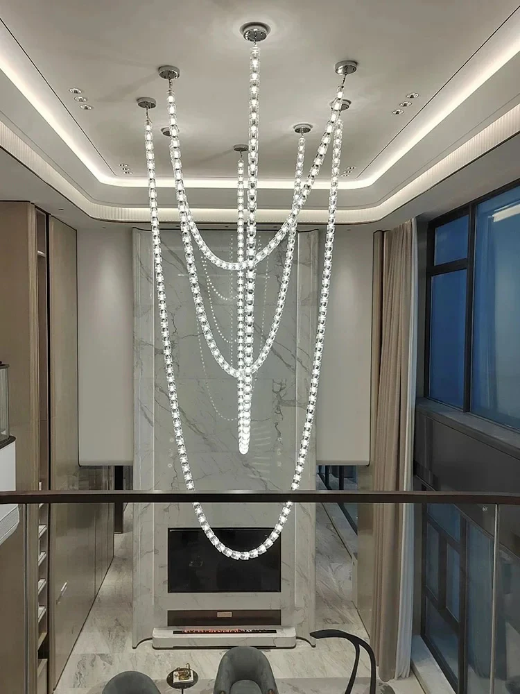 Glitera Crystal Chain Chandelier - Image 3